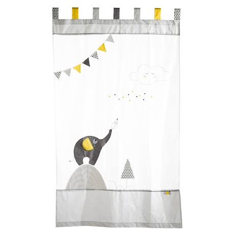 Rideau à pattes en coton - babyfan Gris 1 - vertbaudet enfant 