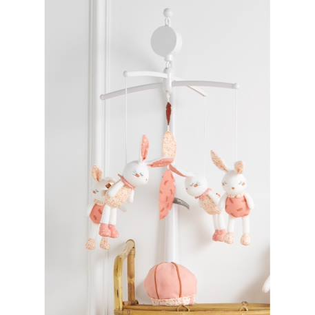 Mobile musical en velours - esmee Blanc 3 - vertbaudet enfant 