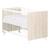 Lit bébé en bois - scandi Blanc/beige+Blanc/gris 3 - vertbaudet enfant 