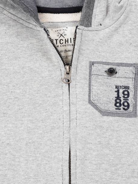 Sweat zippe wafaa garçon Gris 2 - vertbaudet enfant 