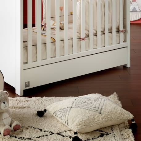 Tiroir de lit bébé en bois - loft Blanc 2 - vertbaudet enfant 