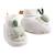 Chaussons bébé en velours - botanica Blanc 1 - vertbaudet enfant 