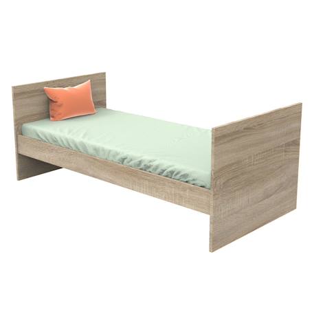 Lit bébé évolutif en lit adulte - nova Blanc+Gris 9 - vertbaudet enfant 