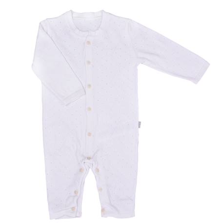 Combinaison bébé en tricot de coton bio Bleu+Écru+Natural+Rose 4 - vertbaudet enfant 