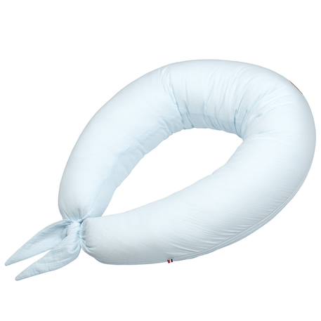 Coussin de maternité et d'allaitement + housse en gaze de coton Beige+Bleu+Rose 7 - vertbaudet enfant 