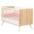 Lit bébé évolutif en bois - seventies Marron/blanc 1 - vertbaudet enfant 