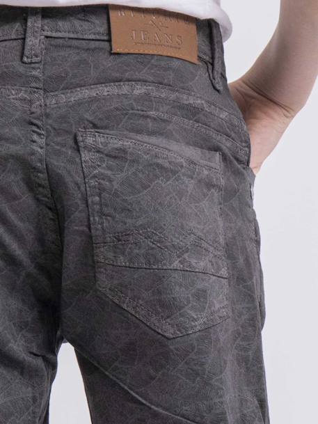 Bermuda motifs baskel garçon Gris foncé+Kaki 3 - vertbaudet enfant 