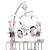 Mobile musical en polyester - miss fleur de lune Blanc 1 - vertbaudet enfant 
