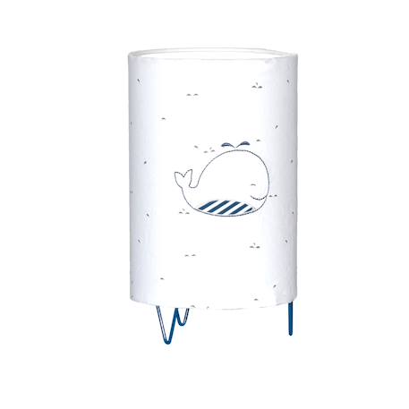 Luminaire en coton - blue baleine Blanc 1 - vertbaudet enfant 