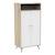 Armoire 2 portes et 1 niche - access Marron+Marron/blanc 7 - vertbaudet enfant 