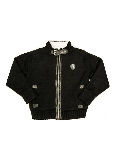 Gilet lutera garçon Marron+Noir 4 - vertbaudet enfant 