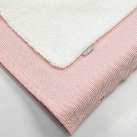 Housse de matelas à langer nid d'abeille Beige+Bleu+Écru+Gris clair+Rose 16 - vertbaudet enfant 