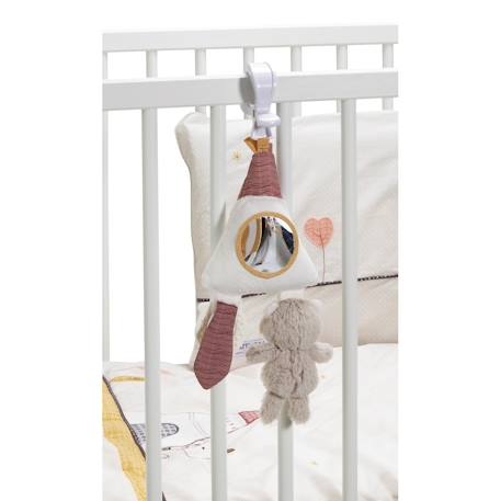Jouet d'activités enfant tipi en velours - timouki Blanc 4 - vertbaudet enfant 