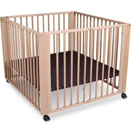 Parc bébé pliable moritz Blanc+Natural 12 - vertbaudet enfant 