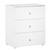 Commode à langer 3 tiroirs - basic Blanc+Blanc/gris+Blanc/rose 2 - vertbaudet enfant 