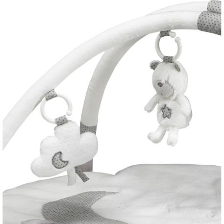 Tapis d'éveil nuage avec arches en polyester - celeste Blanc 2 - vertbaudet enfant 