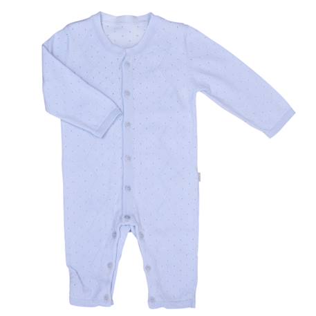 Combinaison bébé en tricot de coton bio Bleu+Écru+Natural+Rose 1 - vertbaudet enfant 