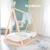 Lit tipi en bambou fsc® pour enfant - lit montessori au sol Naturel 6 - vertbaudet enfant 