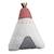 Coussin déco tipi en polyester - timouki Blanc 1 - vertbaudet enfant 