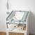 Housse de matelas à langer en lin lavé Beige+Écru+Vert 9 - vertbaudet enfant 