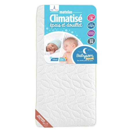 Matelas enfant/bébé climatisé | réversible | anti-acarien Blanc 2 - vertbaudet enfant 