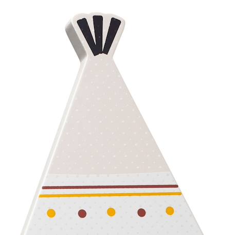Cadre photo tipi en bois - timouki Beige 2 - vertbaudet enfant 