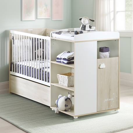 Tiroir pour lit évolutif en bois - smile Beige+Gris 2 - vertbaudet enfant 