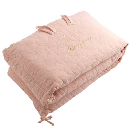 Tour de lit bébé en coton - original Bleu ciel+Bleu nuit+Jaune+Rose 18 - vertbaudet enfant 