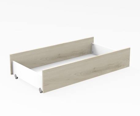 Tiroir pour lit évolutif en bois - smile Beige+Gris 1 - vertbaudet enfant 