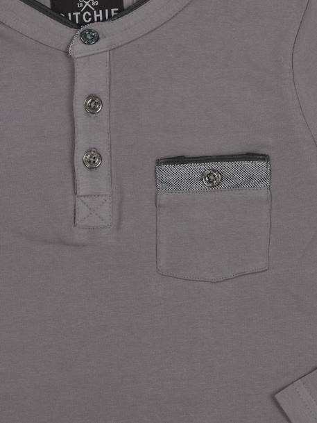 Polo paestum garçon Gris 2 - vertbaudet enfant 