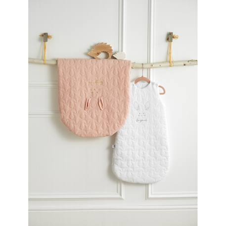 Couvre lit ovale pour berceau en coton - galopin Blanc+Bleu ciel+Bleu nuit+Jaune+Rose 19 - vertbaudet enfant 