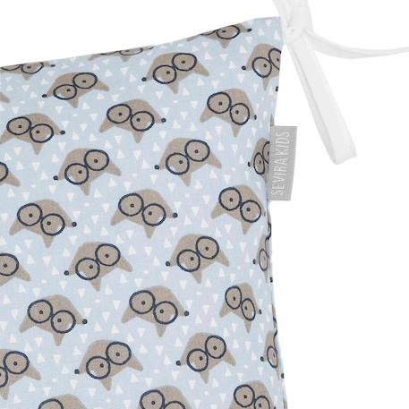 Taies de coussin pour tour de lit modulable eskimo eli Bleu+Bleu marine 3 - vertbaudet enfant 