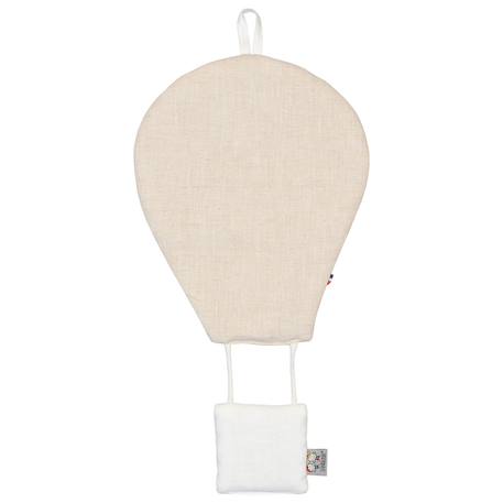 Montgolfière murale décorative en lin Beige+Écru+Pêche+Vert de gris 1 - vertbaudet enfant 