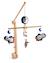 Mobile musical en bois avec jouets pingouin - baby sailor Bleu 1 - vertbaudet enfant 