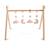 Arche d'éveil bois avec 4 jouets - uni sauge Beige+Rose+Rouge+Vert 4 - vertbaudet enfant 