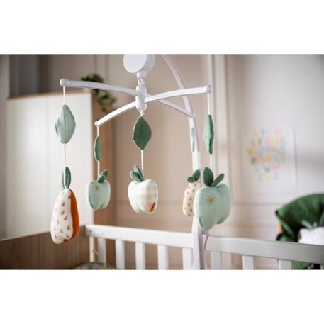 Mobile musical en coton - botanica Vert 2 - vertbaudet enfant 