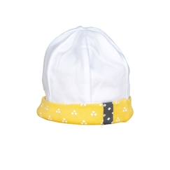 Bonnet de naissance en coton - pluche et pompon  - vertbaudet enfant