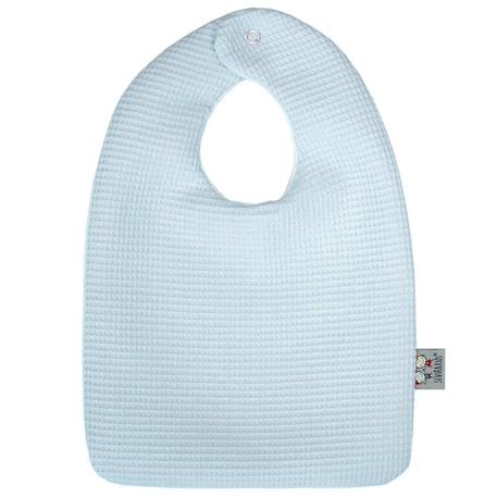 Bavoir en coton nid d'abeille Beige+Bleu+Écru+Gris clair+Rose+Vert 3 - vertbaudet enfant 