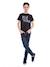 T-shirt col rond nomade garçon Blanc+Noir 8 - vertbaudet enfant 