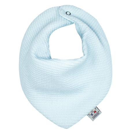 Bavoir bandana en nid d'abeille Beige+Bleu+Écru+Gris+Rose 3 - vertbaudet enfant 