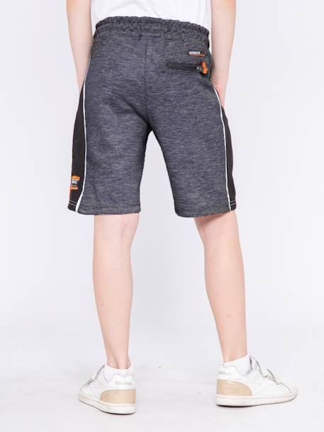 Bermuda molleton baliros garçon Gris clair+Gris foncé 6 - vertbaudet enfant 