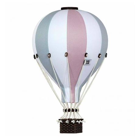 Montgolfière décorative - taille m Beige blanc+Beige et bleu+Eucalyptus+Rose / blanc+Rose mint 25 - vertbaudet enfant 