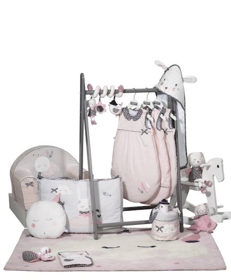 Fauteuil club bébé pour enfant en coton - miss fleur de lune Rose 2 - vertbaudet enfant 