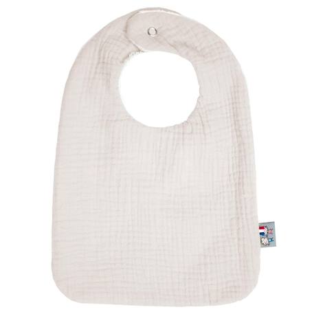 Bavoir en gaze de coton jeanne Beige+Biscuit+Blanc+Blanc à pois or+Bleu+Camel+Camel à pois or+Écru+Gris clair+Rose+Terracotta+Vert à pois or+Vert de gris 1 - vertbaudet enfant 