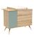 Commode 1 porte et 3 tiroirs - seventies Marron/ecru+Marron/orange+Marron/vert 11 - vertbaudet enfant 
