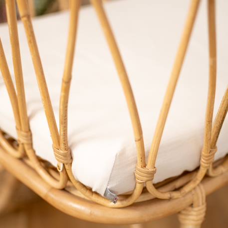 Drap housse berceau en gaze de coton jeanne Beige+Blanc+Bleu+Camel+Écru+Gris+Rose+Terracotta+Vert de gris 7 - vertbaudet enfant 