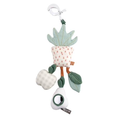 Jouet d'activités en coton - botanica Vert tilleul 1 - vertbaudet enfant 