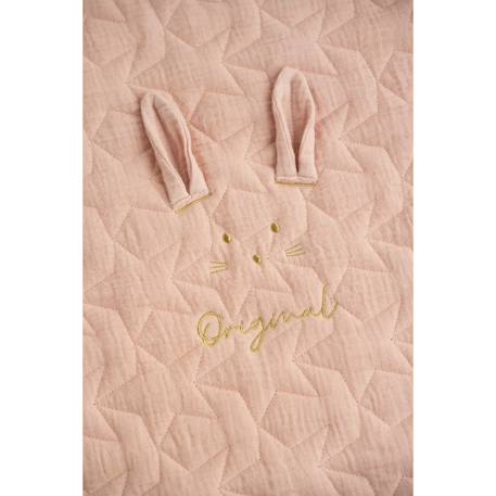 Couvre lit rectangulaire berceau en coton - original Blanc+Bleu ciel+Bleu nuit+Jaune+Rose 19 - vertbaudet enfant 