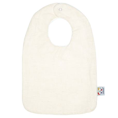 Bavoir bébé en lin Beige+Écru+Pêche+Vert de gris 3 - vertbaudet enfant 