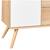 Commode 1 porte 3 tiroirs en bois - seventies Blanc+Blanc/marron 6 - vertbaudet enfant 